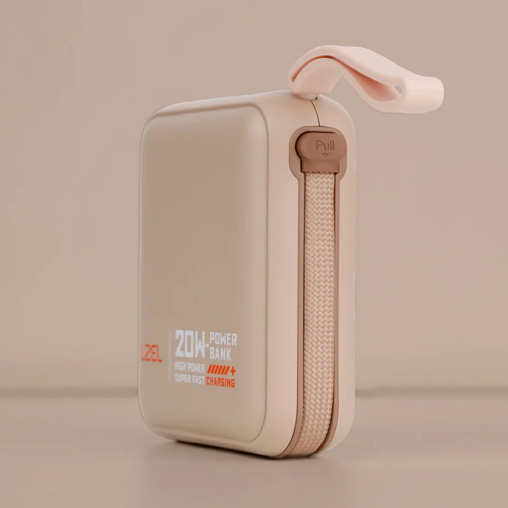 LZEL ZenoFlex Charge Mini 10000mAh PD Power Bank â€“ 20W Output / 18W Input