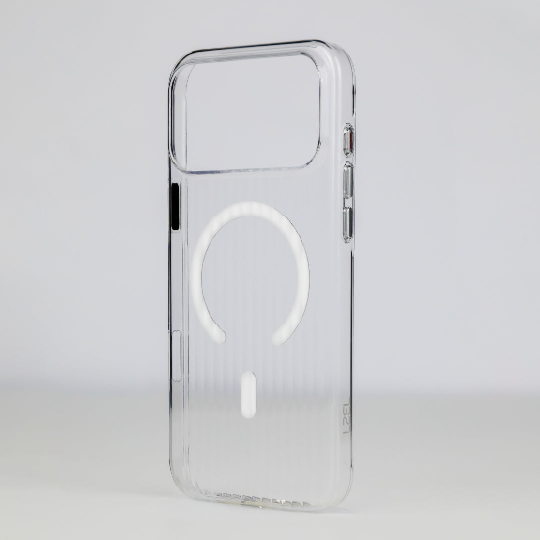 LZEL Magclear Stripe Case for iPhone 17 Pro | Clear