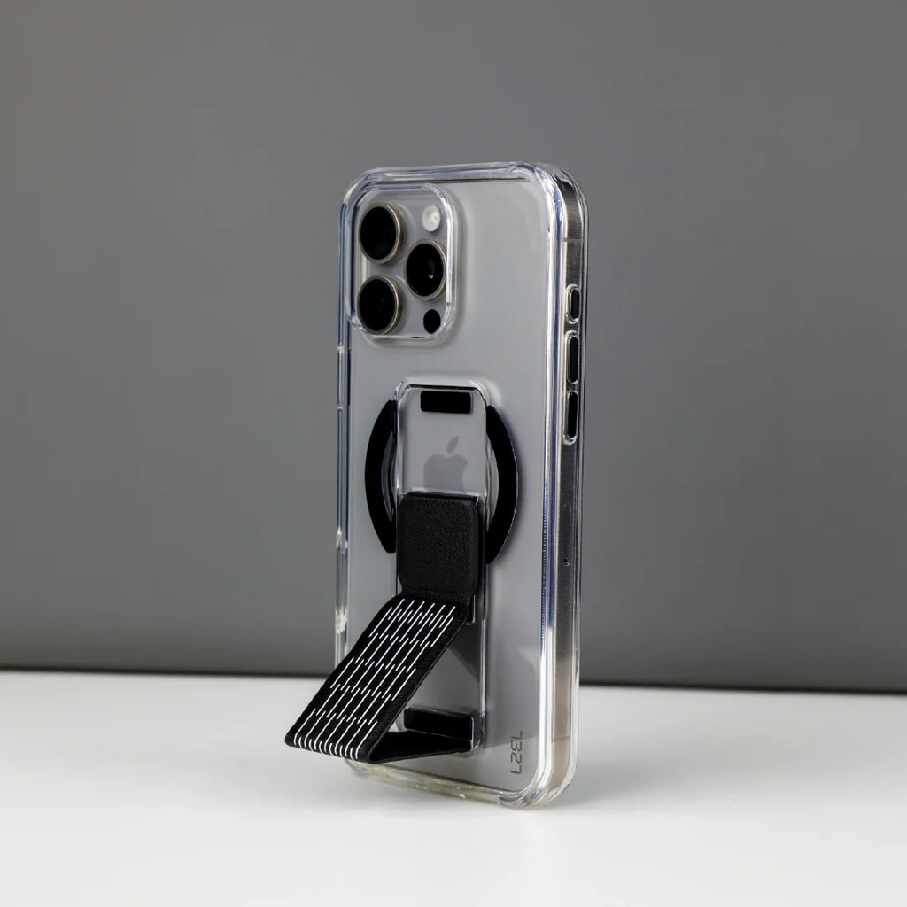LZEL Clearmag Kickstand Clear Strap Magsafe With Enhanced Edge Protection Case For iPhone 16 Pro