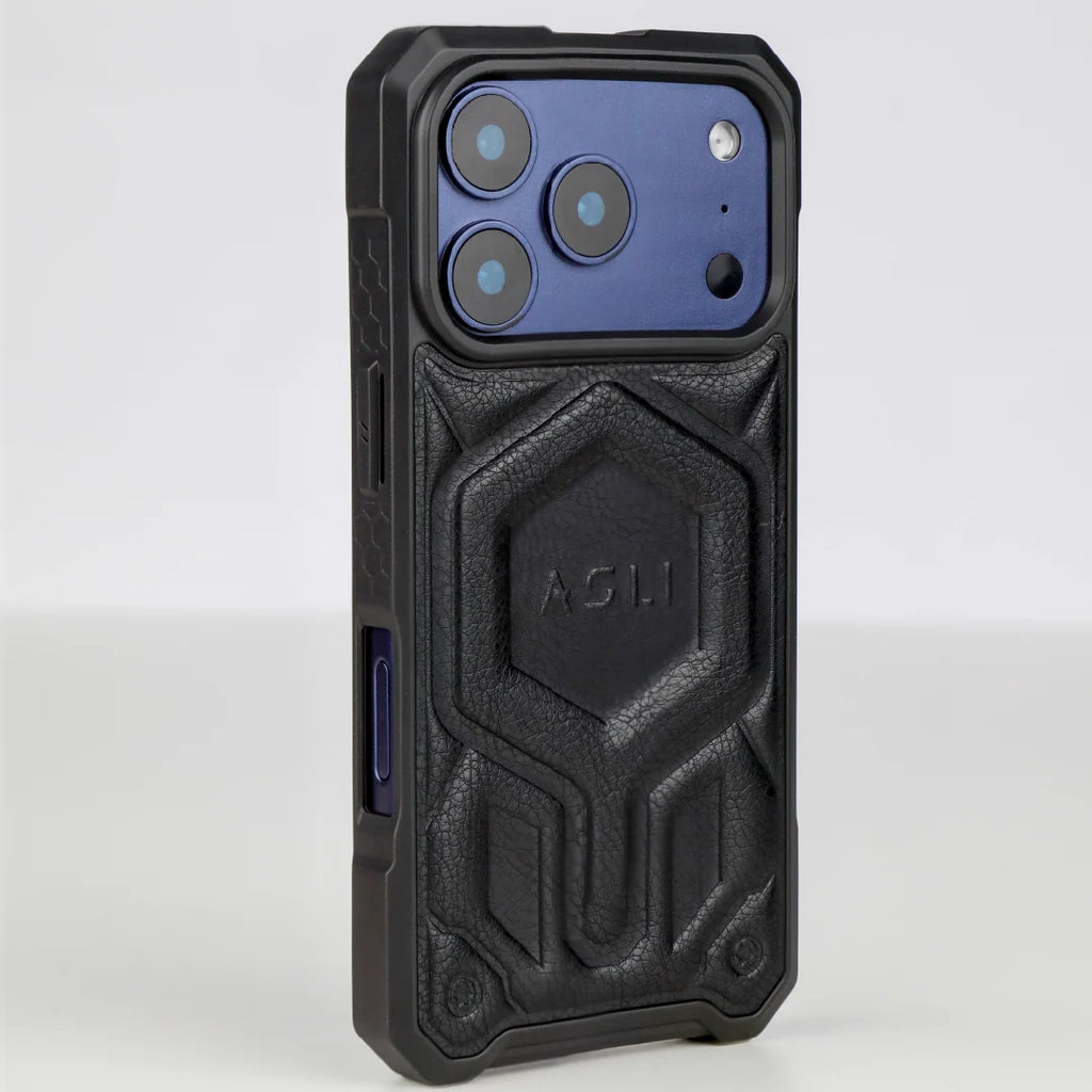 ASLI Leather Hybrid Premium Leather Case With Drop Protection And Heat Dissipation Case For 17 Pro Max