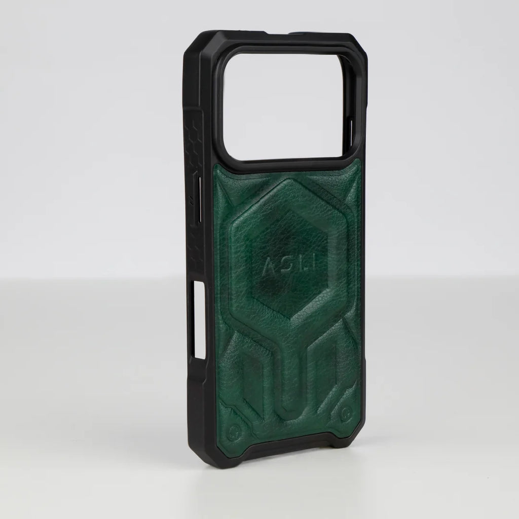 ASLI Leather Hybrid Premium Leather Case With Drop Protection And Heat Dissipation Case For 17 Pro Max