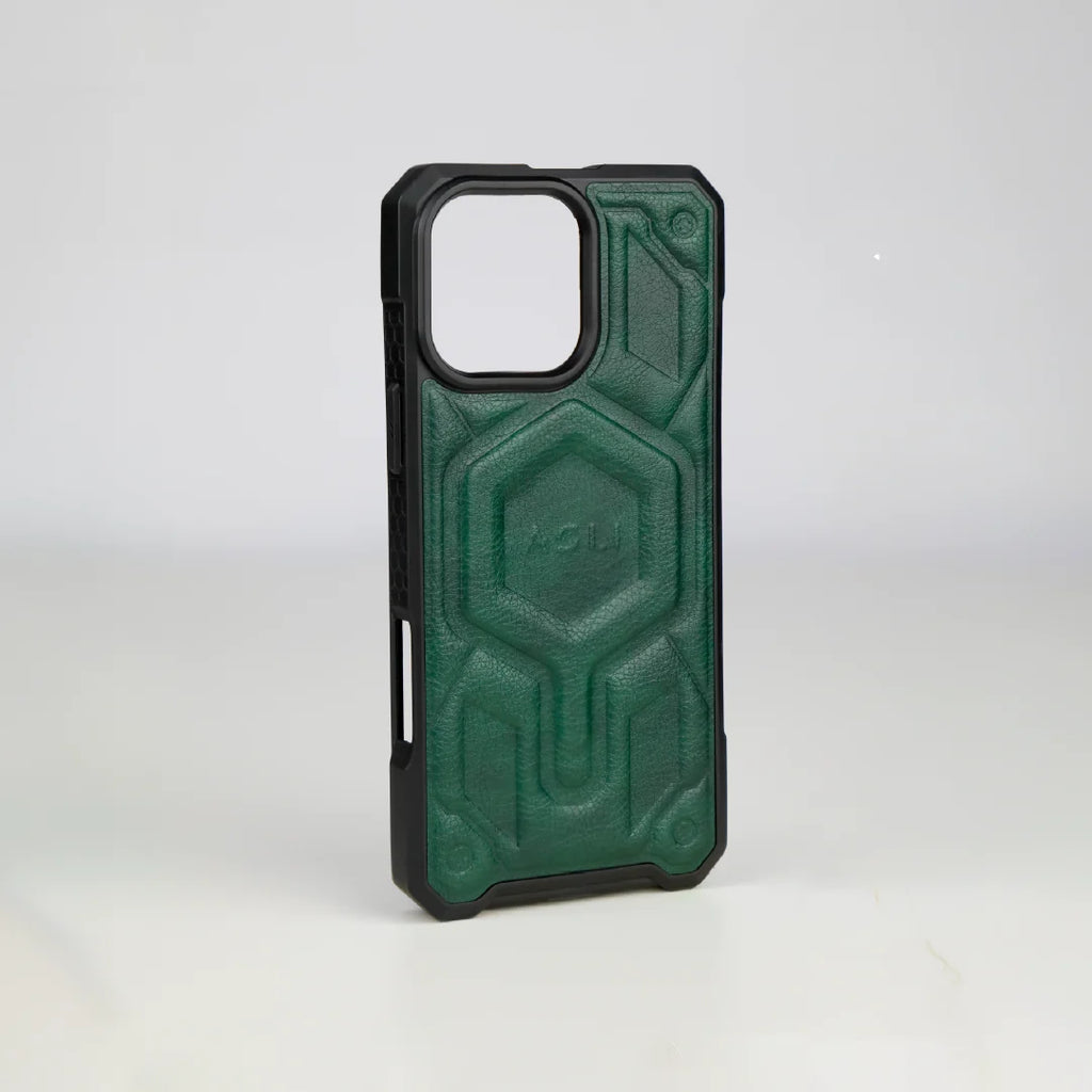 ASLI Leather Hybrid Premium Leather Case With Drop Protection And Heat Dissipation Case For 16 Pro