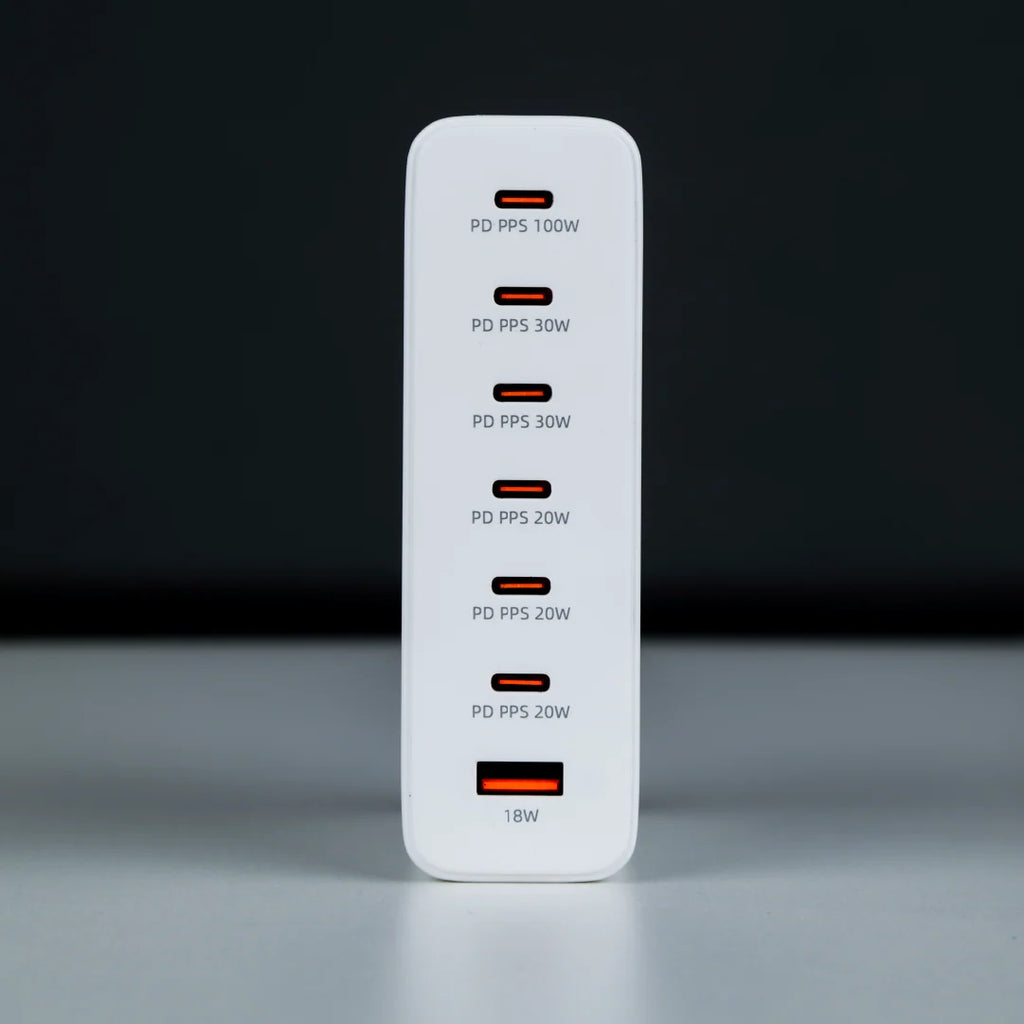 Asli Global Turboxis Series 235W Gan-7-Port Fast Charging Station With Power Delivery & PPS