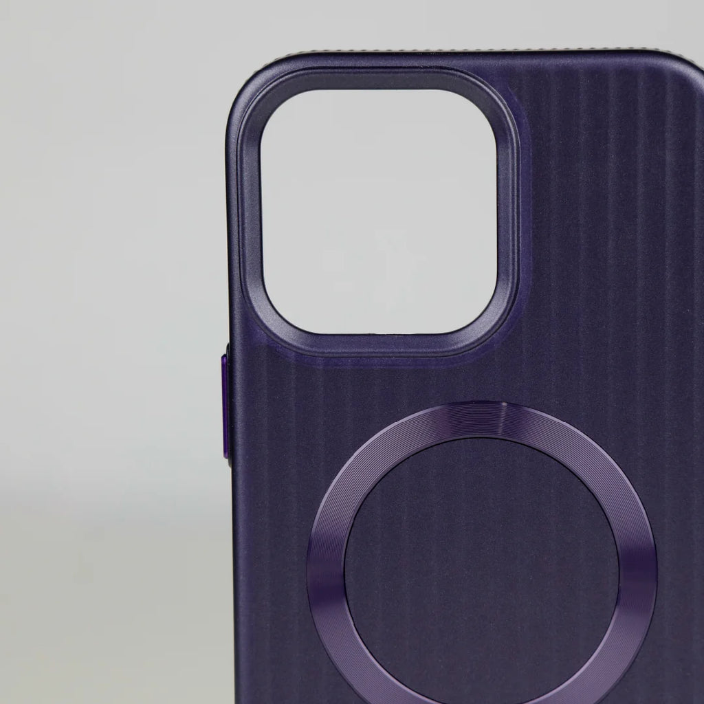 ASLI Corrugared Ridge Premium Metalic Case With Enhanced Camera Protection Case For iPhone 16 Pro Max