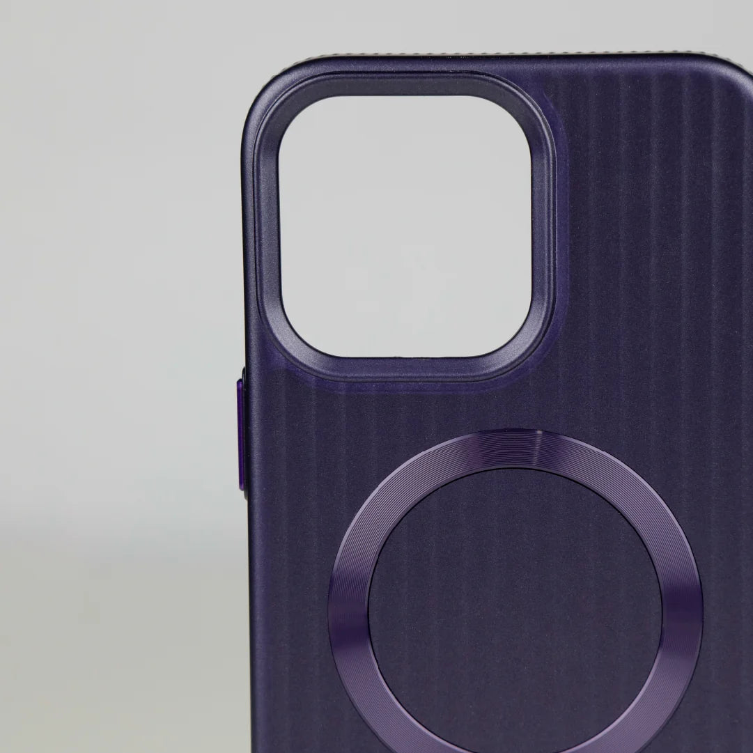 ASLI Corrugared Ridge Premium Metalic Case With Enhanced Camera Protection Case For iPhone 16 Pro Max