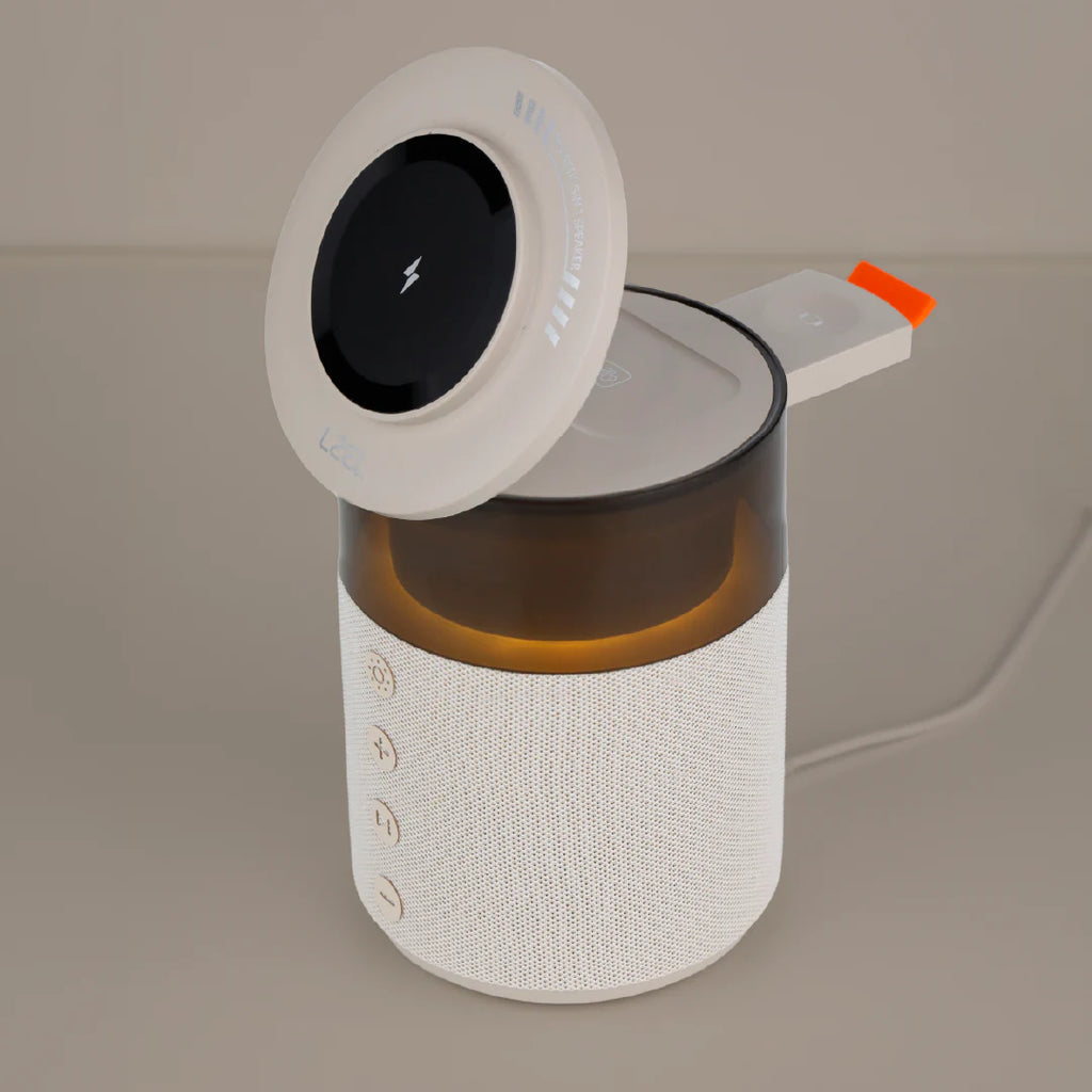 LZEL SonicGlow Pulse â€“ Wireless Charger & Bluetooth Speaker