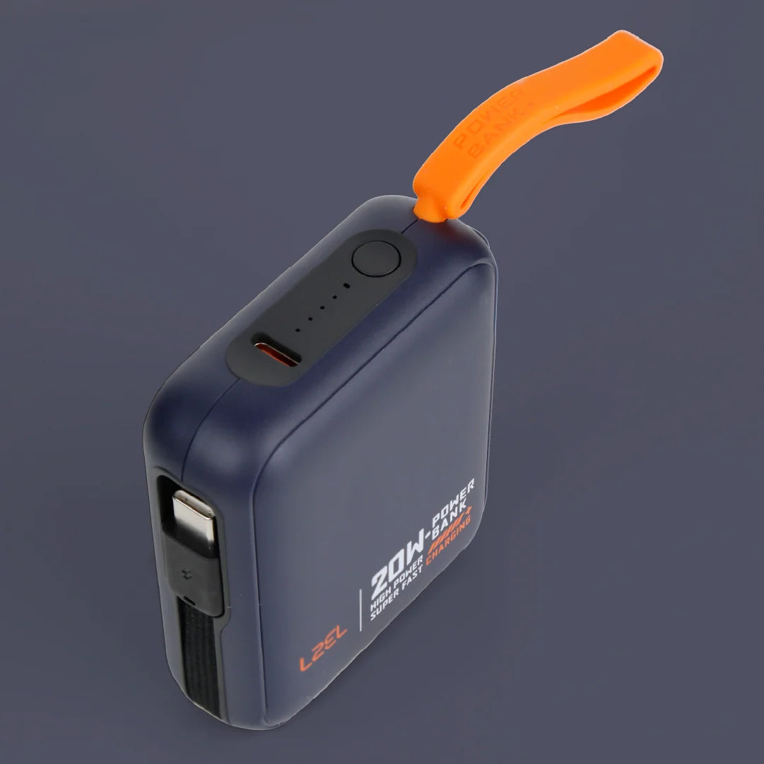 LZEL ZenoFlex Charge Mini 10000mAh PD Power Bank â€“ 20W Output / 18W Input