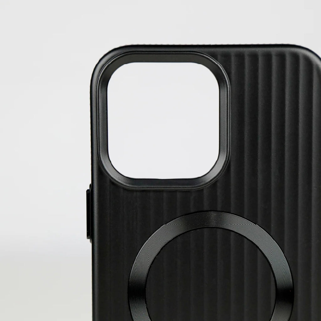 ASLI Corrugared Ridge Premium Metalic Case With Enhanced Camera Protection Case For iPhone 16 Pro Max