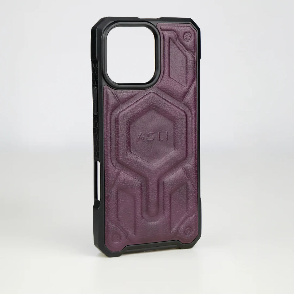 ASLI Leather Hybrid Premium Leather Case With Drop Protection And Heat Dissipation Case For 16 Pro Max