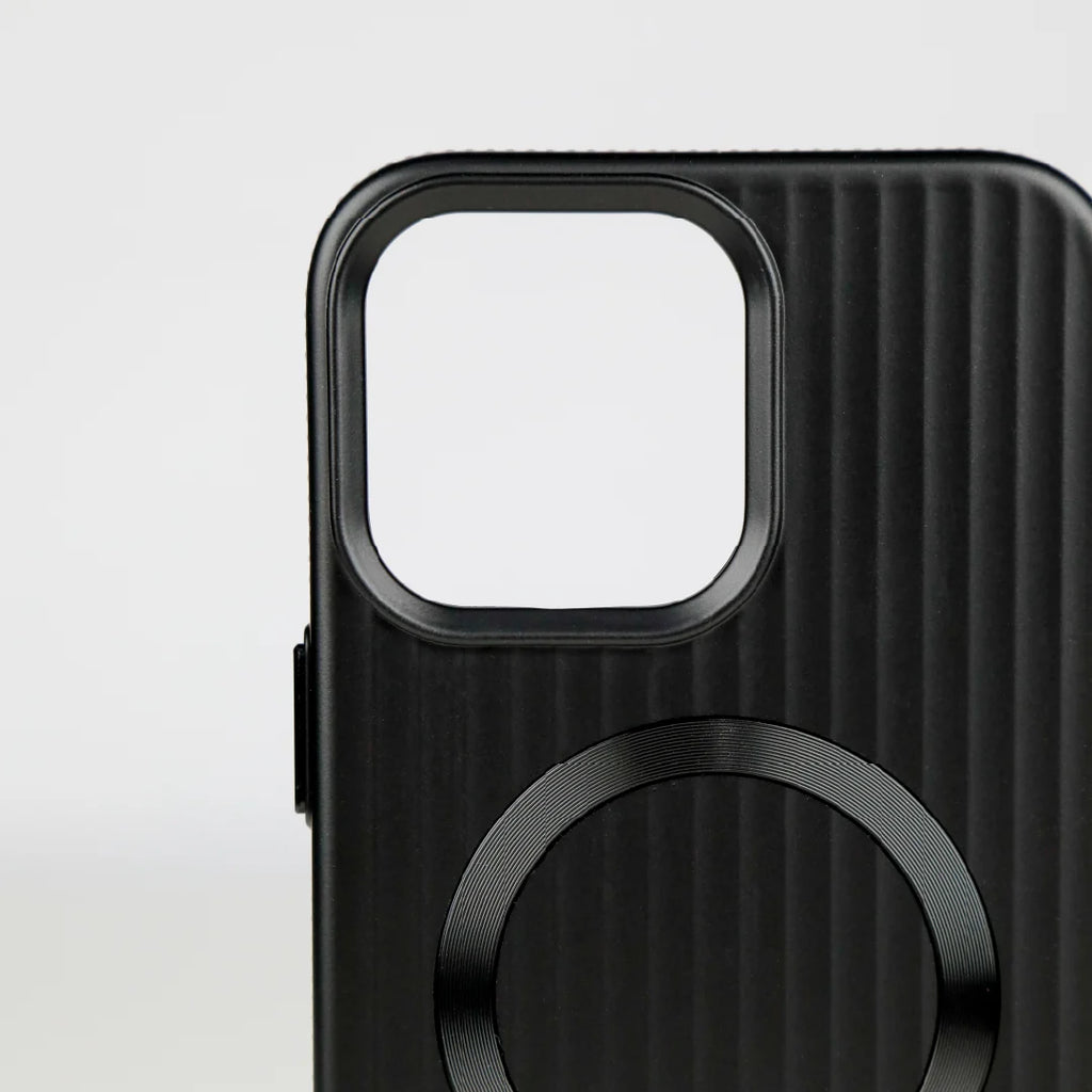 ASLI Corrugared Ridge Premium Metalic Case With Enhanced Camera Protection Case For iPhone 16 Pro Max