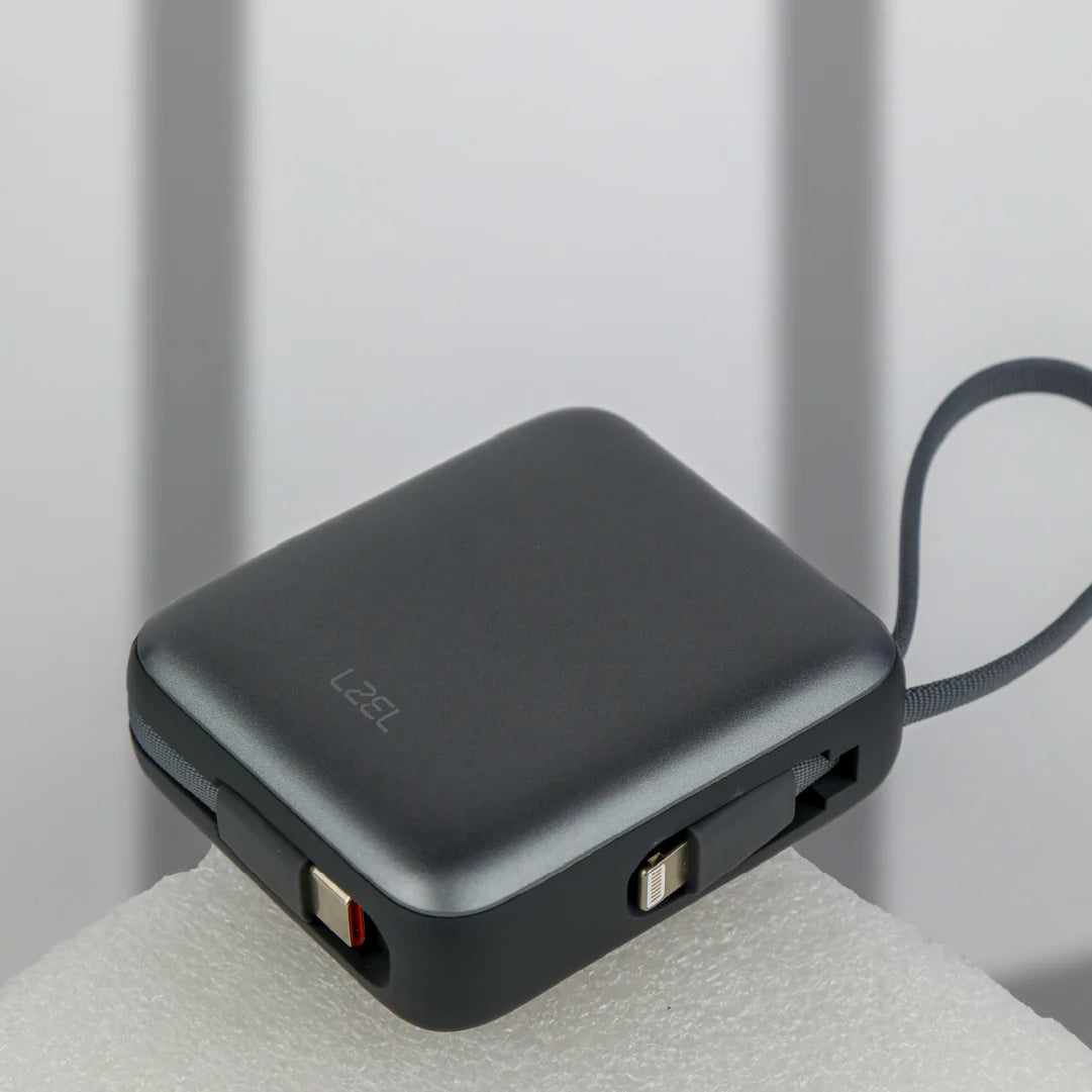 LZEL Neurode Sync Mini 10000Mah  Pd3.0 & Qc 3.0 | 22.5W | Built-In Type-C & Lighting Power Bank