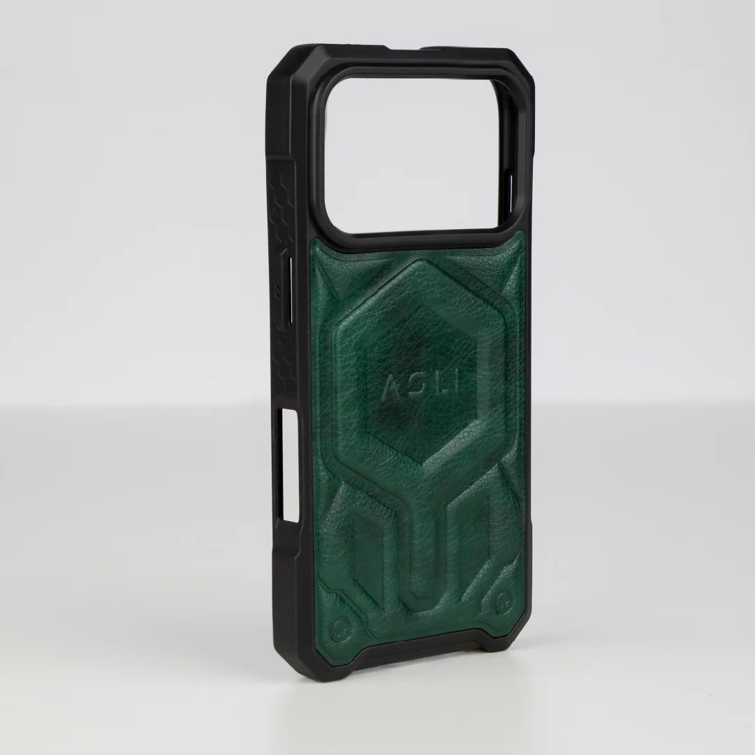 ASLI Leather Hybrid Premium Leather Case With Drop Protection And Heat Dissipation Case For 17 Pro