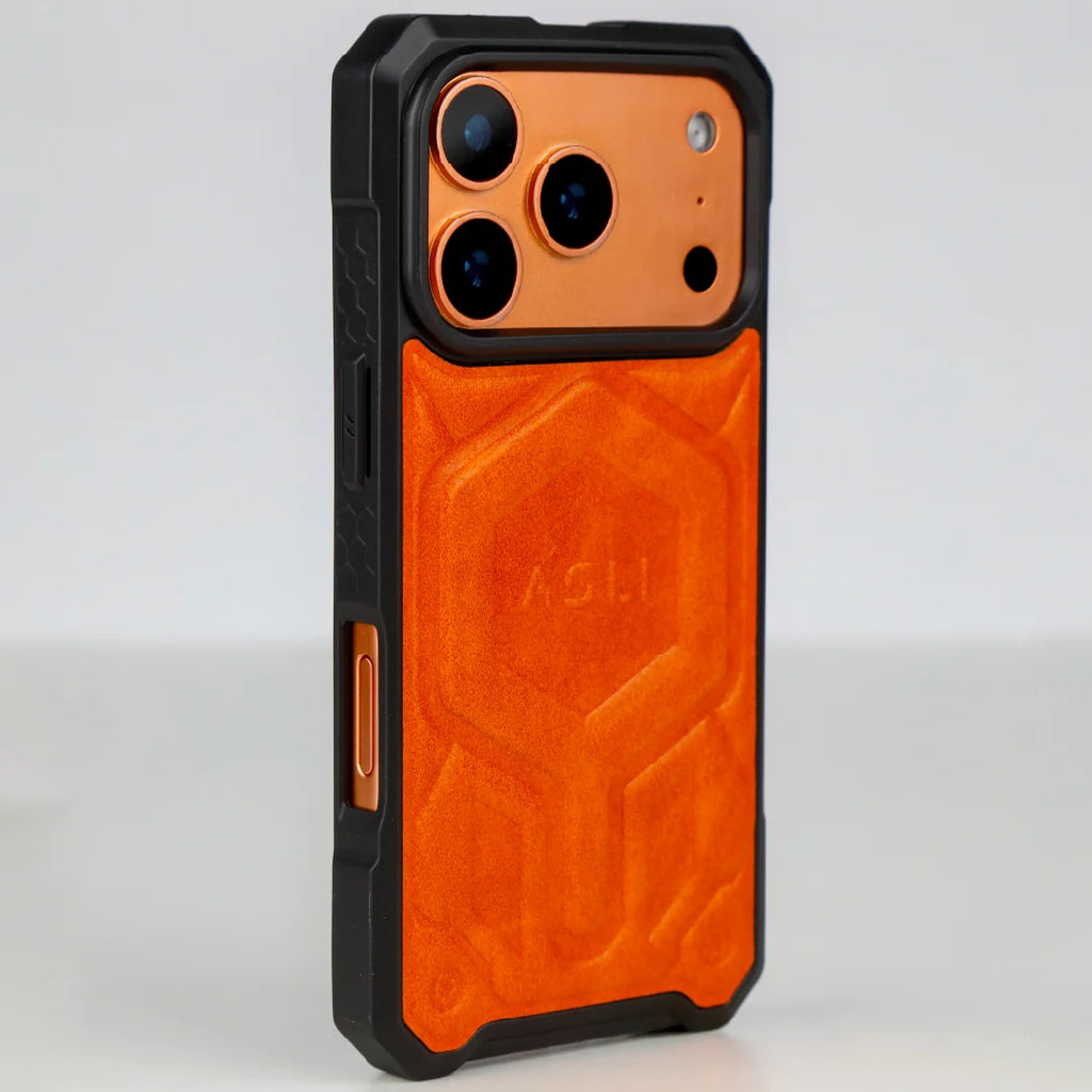 ASLI Leather Hybrid Premium Leather Case With Drop Protection And Heat Dissipation Case For 17 Pro