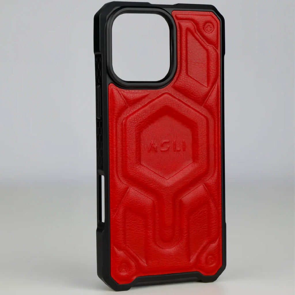 ASLI Leather Hybrid Premium Leather Case With Drop Protection And Heat Dissipation Case For 16 Pro Max
