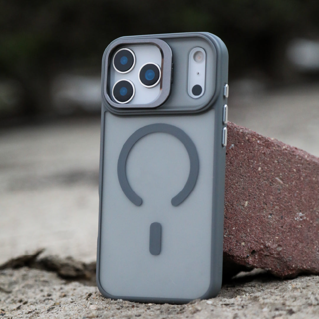 LZEL Magcamstand Soft Oil-coating Case With Adjutable Camera Stand Case For IPhone  17 Pro Max