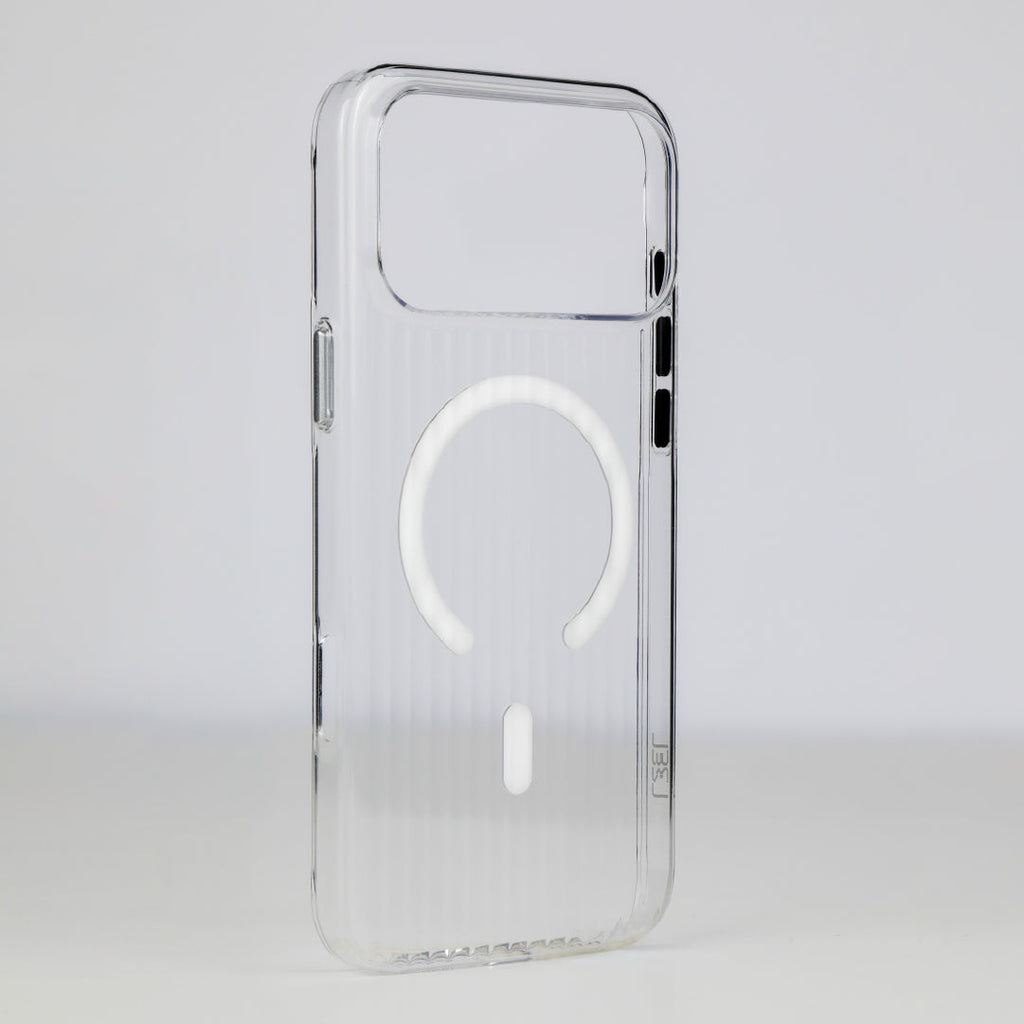 LZEL Magclear Stripe Case for iPhone 17 Pro | Clear