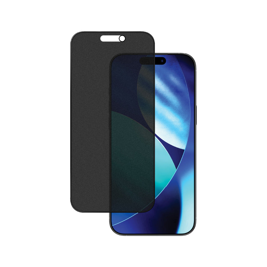 Lzel Crystalvue Series 9h Full Cover Matte Tempered Glass For iPhone 16 Pro  17/17 Pro | Privacy