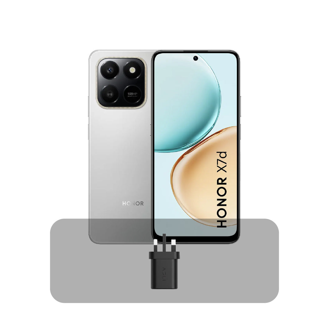 HONOR X7D 4G - 256GB - 8GB RAM + Bundle Offer | Meteor Silver