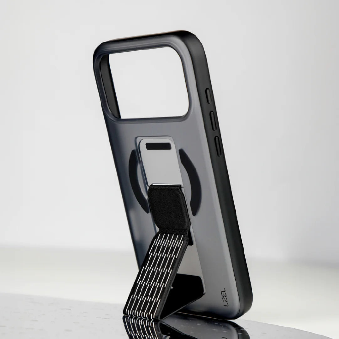 LZEL Mattemag Kickstand Matte Strap Magsafe Case With Enhanced Edge Protection Case For iPhone 17 Pro Max