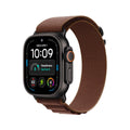 Apple Watch Ultra 4 GPS + Cellular, 49mm Black Titanium Case with Burgundy Alpine Loop - M
