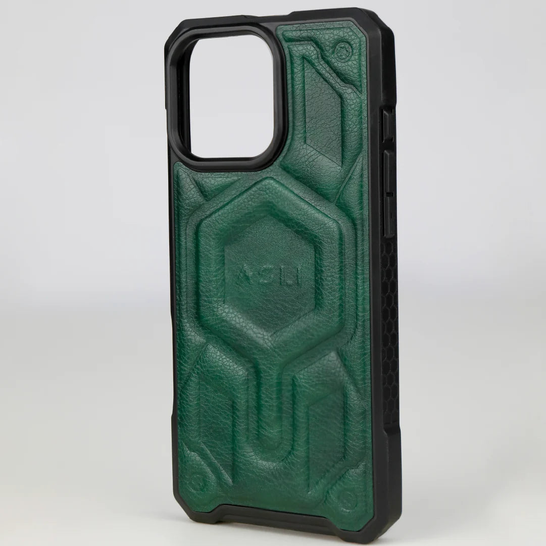 ASLI Leather Hybrid Premium Leather Case With Drop Protection And Heat Dissipation Case For 16 Pro Max