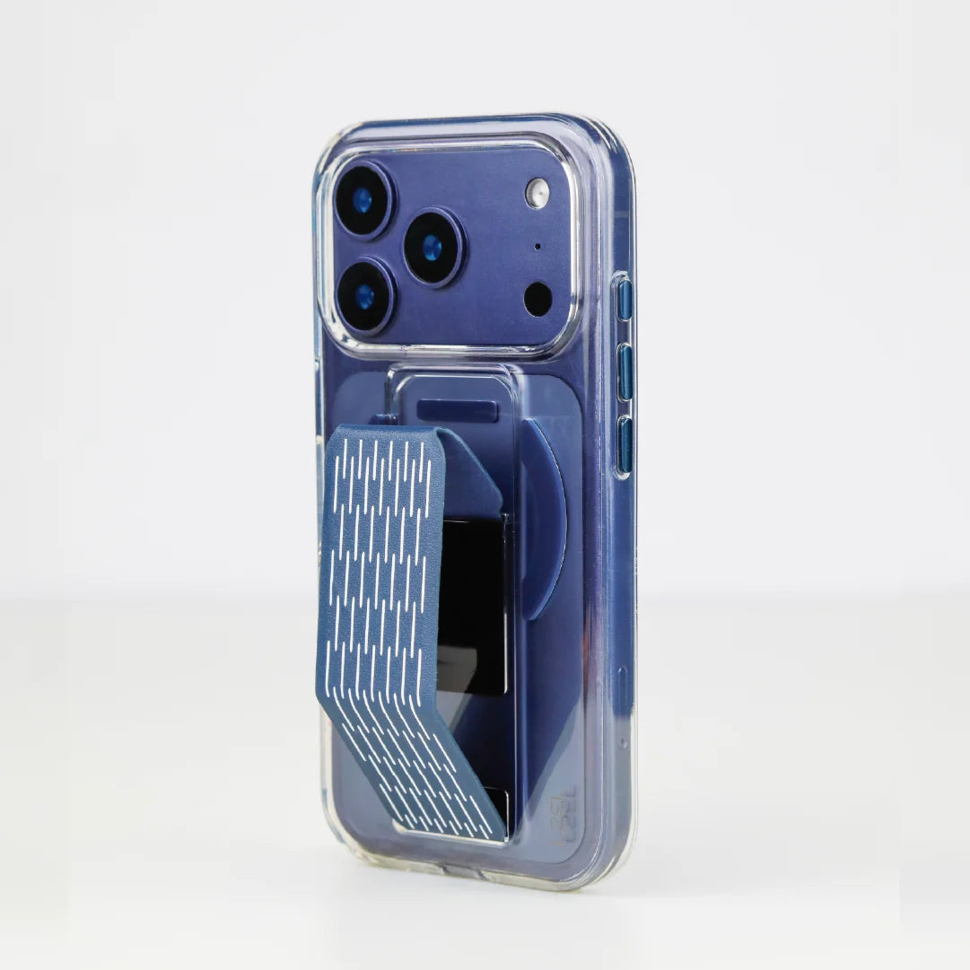 LZEL Clearmag Kickstand Clear Strap Magsafe With Enhanced Edge Protection Case For iPhone 17 Pro