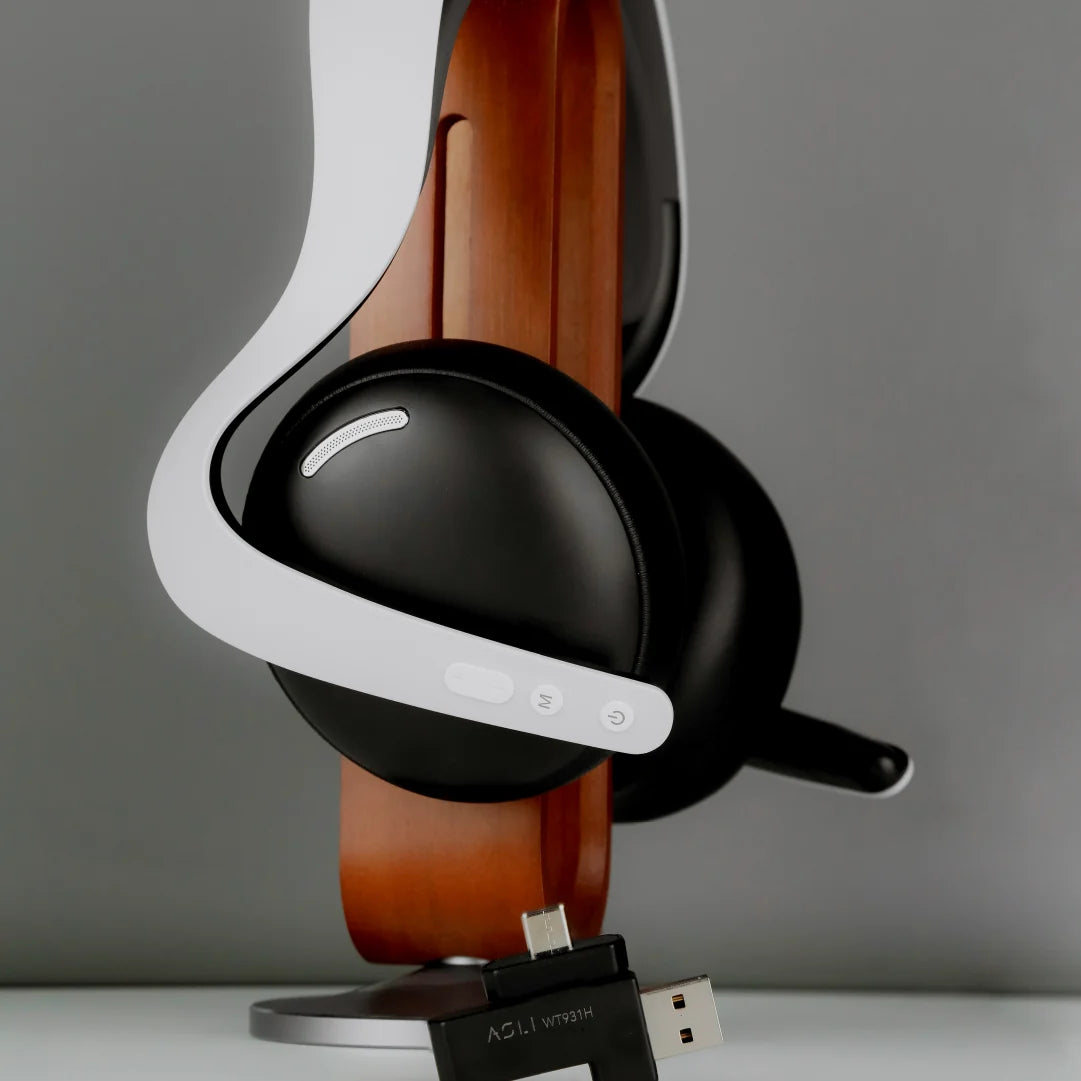 Asli Global Wavetune Series High-Performance 2.4G Wireless Tri-Mode Gaming Headset