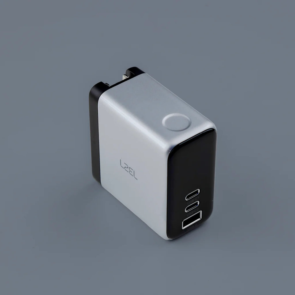 LZEL 100W GaN Travel Charger with 3-Port PD Digital Display & UK/EU/AU Plugs