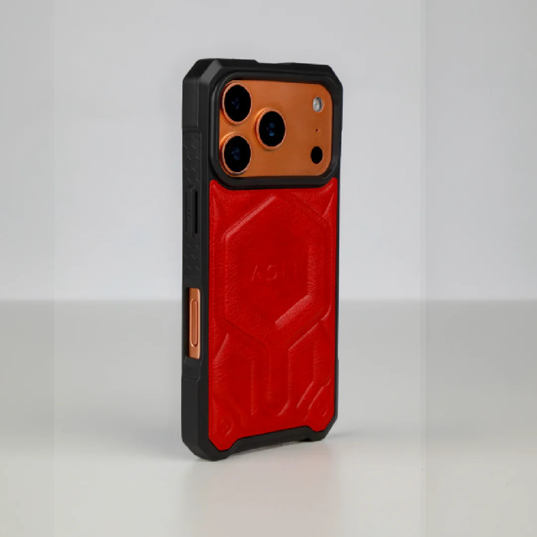 ASLI Leather Hybrid Premium Leather Case With Drop Protection And Heat Dissipation Case For 17 Pro
