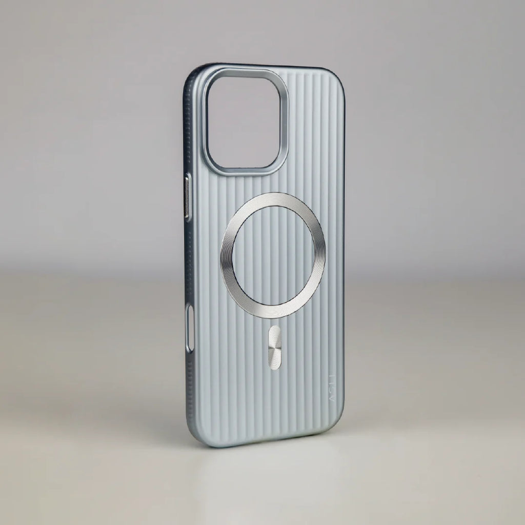 ASLI Corrugared Ridge Premium Metalic Case With Enhanced Camera Protection Case For iPhone 16 Pro