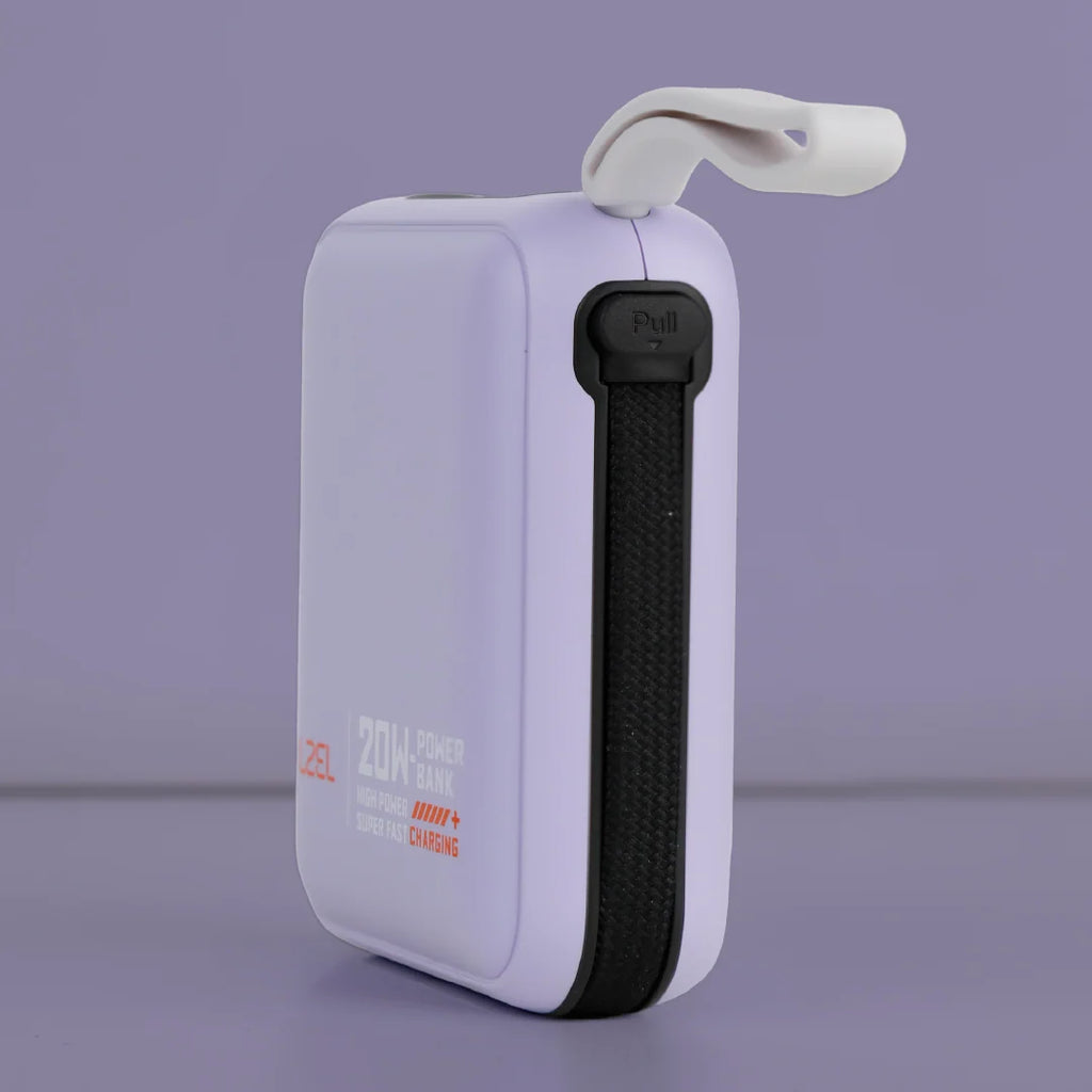 LZEL ZenoFlex Charge Mini 10000mAh PD Power Bank â€“ 20W Output / 18W Input