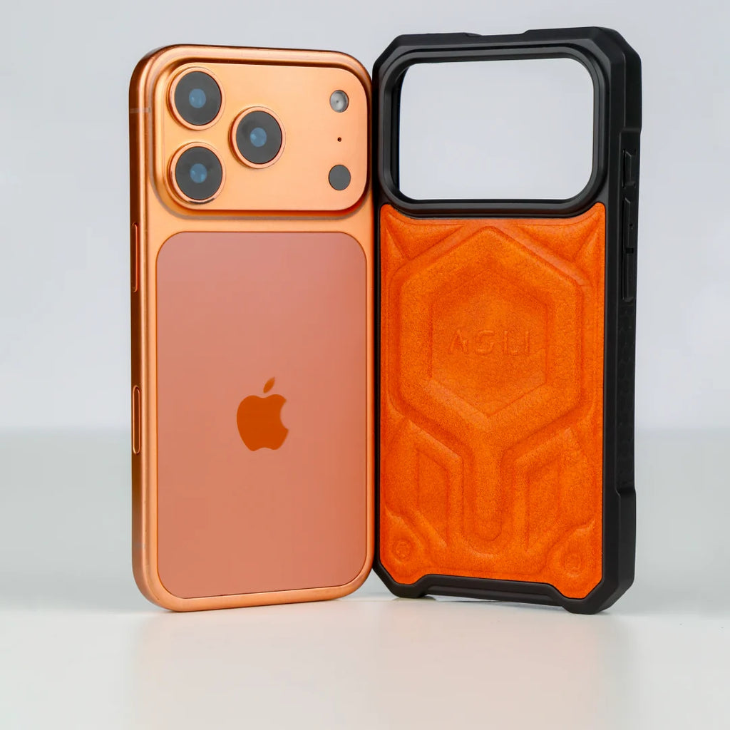 ASLI Leather Hybrid Premium Leather Case With Drop Protection And Heat Dissipation Case For 17 Pro Max