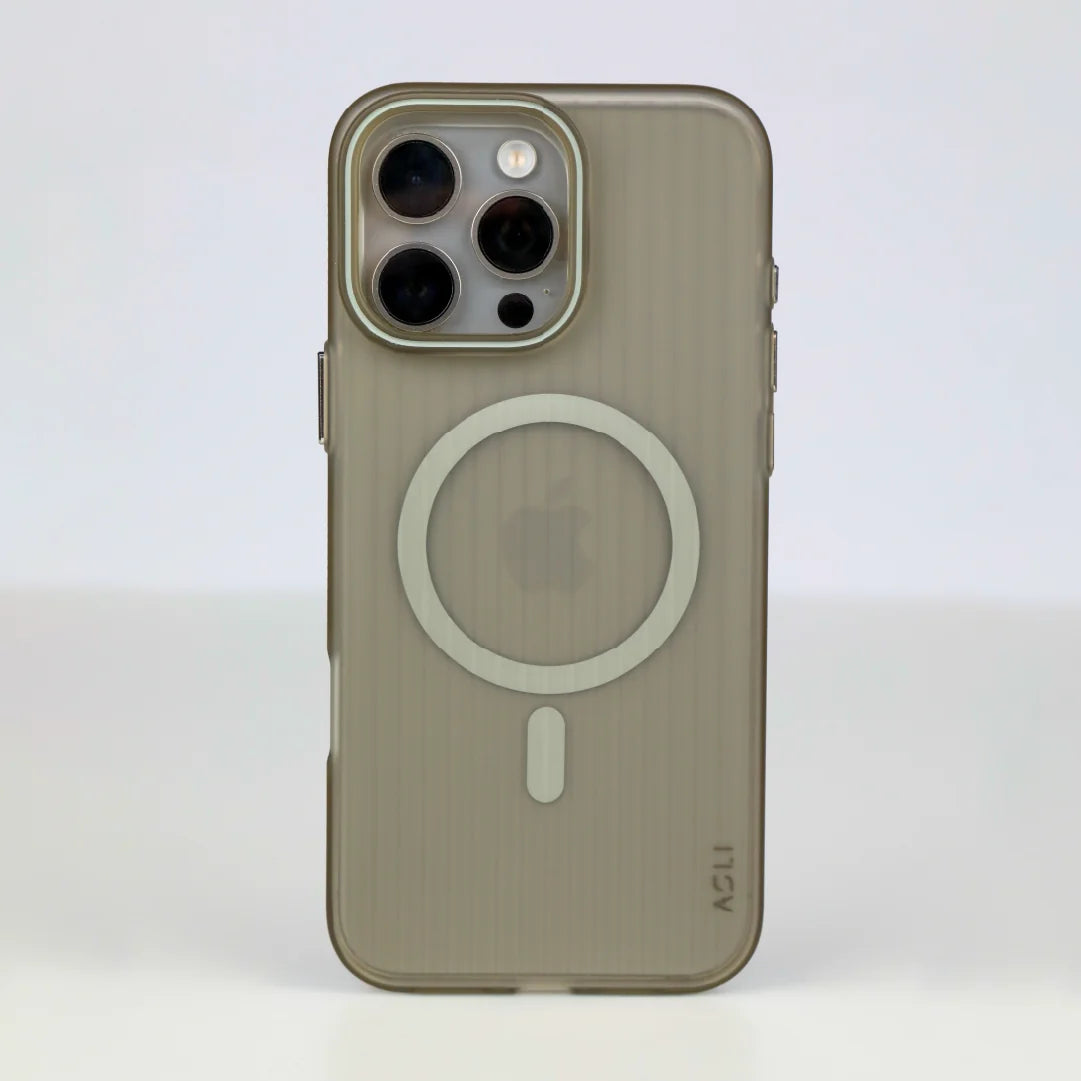 ASLI Corrugatedmag Wave Refined Magsafe Case With Enhanced Camera Protection Case  For iPhone 16 Pro Max