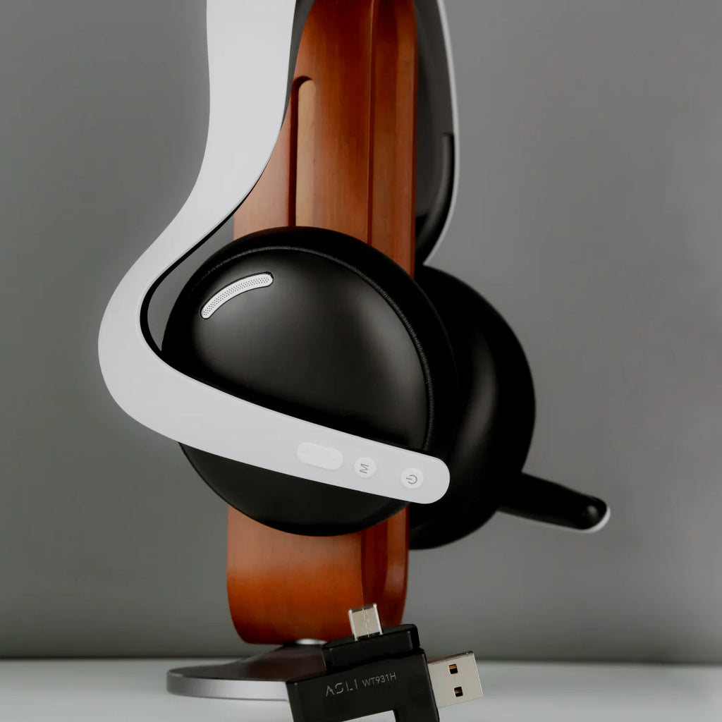 Asli Global Wavetune Series High-Performance 2.4G Wireless Tri-Mode Gaming Headset