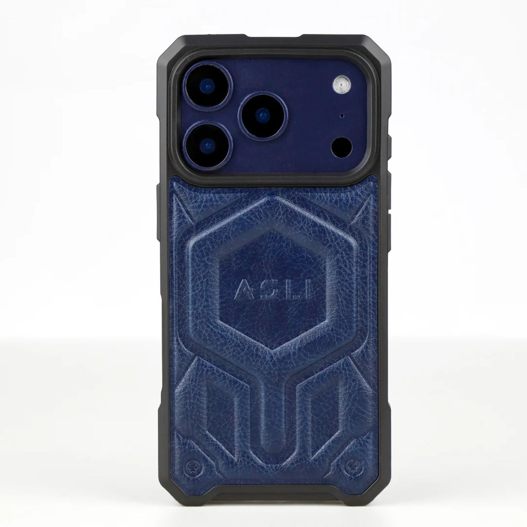 ASLI Leather Hybrid Premium Leather Case With Drop Protection And Heat Dissipation Case For 17 Pro Max