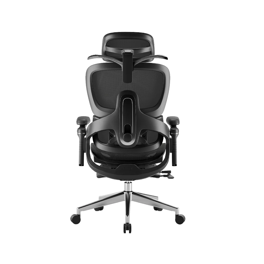 Ergonomic Office Chair – Footrest, Sliding Mechanism, Class 4 Gas Lift | Black