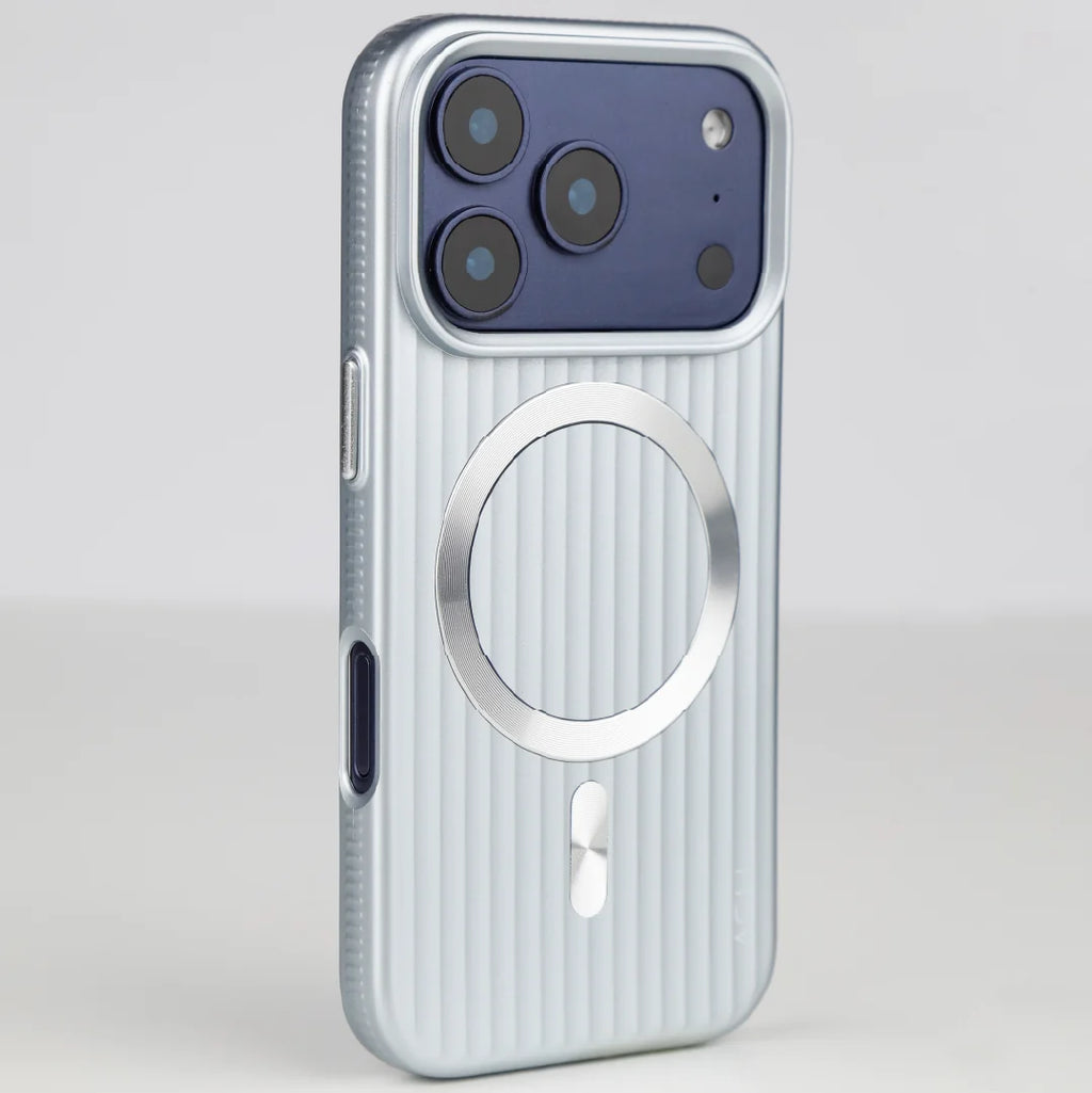 ASLI Corrugared Ridge Premium Metalic Case With Enhanced Camera Protection Case For iPhone 17 Pro
