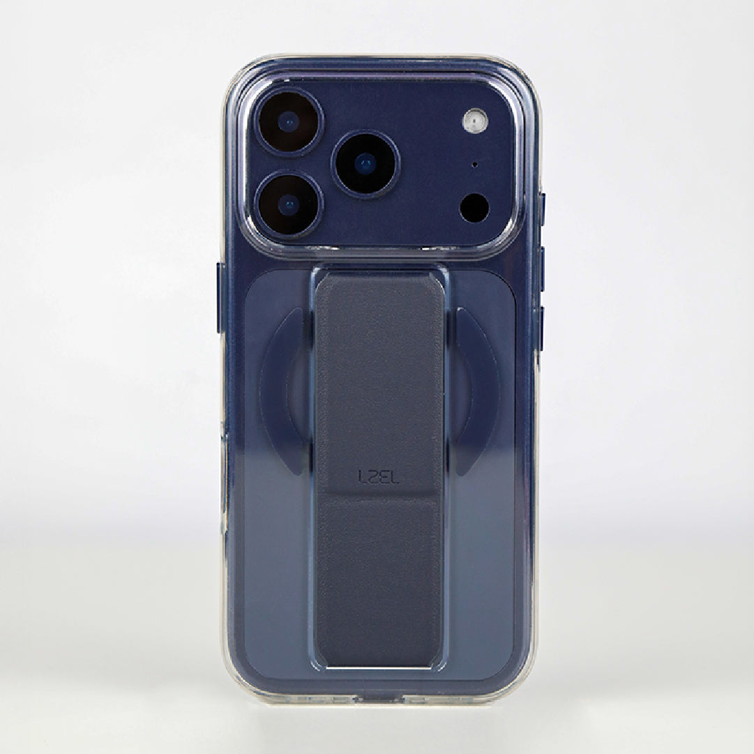 LZEL MagClear LeatherGrip Case for iPhone 17 Pro