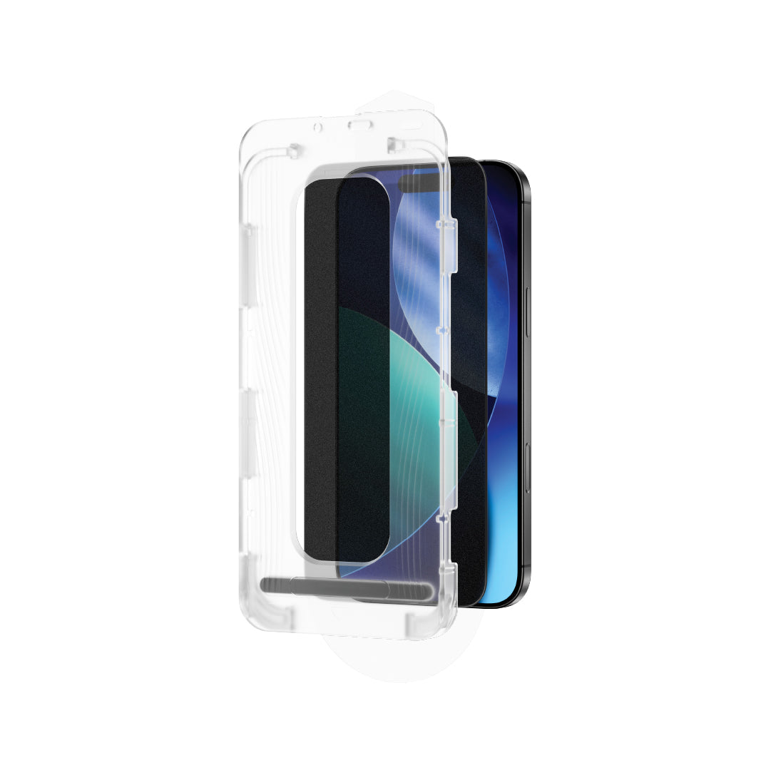 Lzel Crystalvue Series 9h Full Cover Matte Pempered Glass For iPhone 16 Pro Max / 17 Pro Max | Privacy