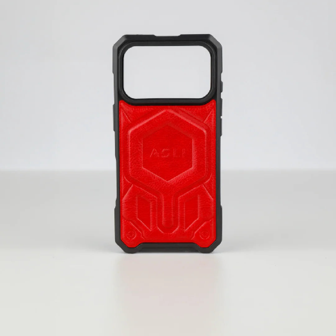 ASLI Leather Hybrid Premium Leather Case With Drop Protection And Heat Dissipation Case For 17 Pro