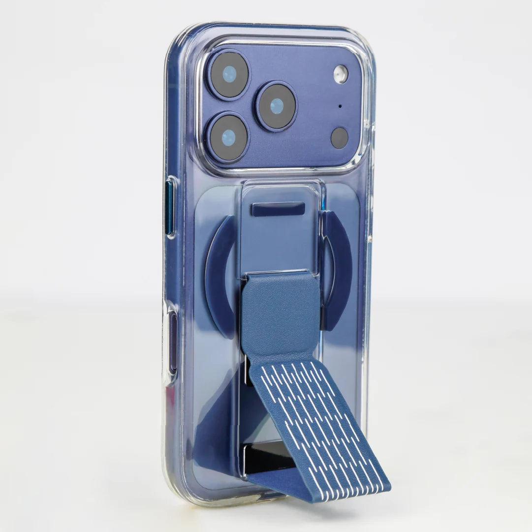 LZEL Clearmag Kickstand Clear Strap Magsafe With Enhanced Edge Protection Case For iPhone 17 Pro