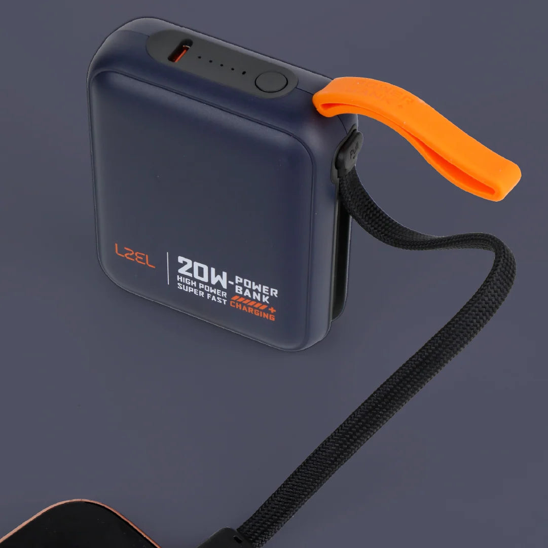 LZEL ZenoFlex Charge Mini 10000mAh PD Power Bank â€“ 20W Output / 18W Input