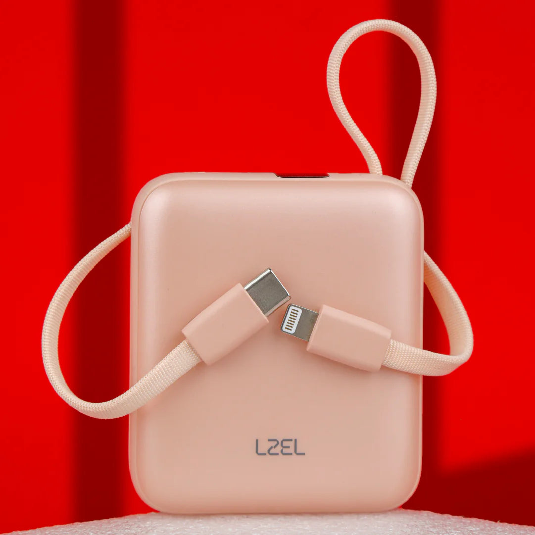 LZEL Neurode Sync Mini 10000Mah  Pd3.0 & Qc 3.0 | 22.5W | Built-In Type-C & Lighting Power Bank