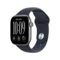 Apple Watch Series 12 – GPS – 42mm – Space Grey with Navy Blue Sport Band - S/M