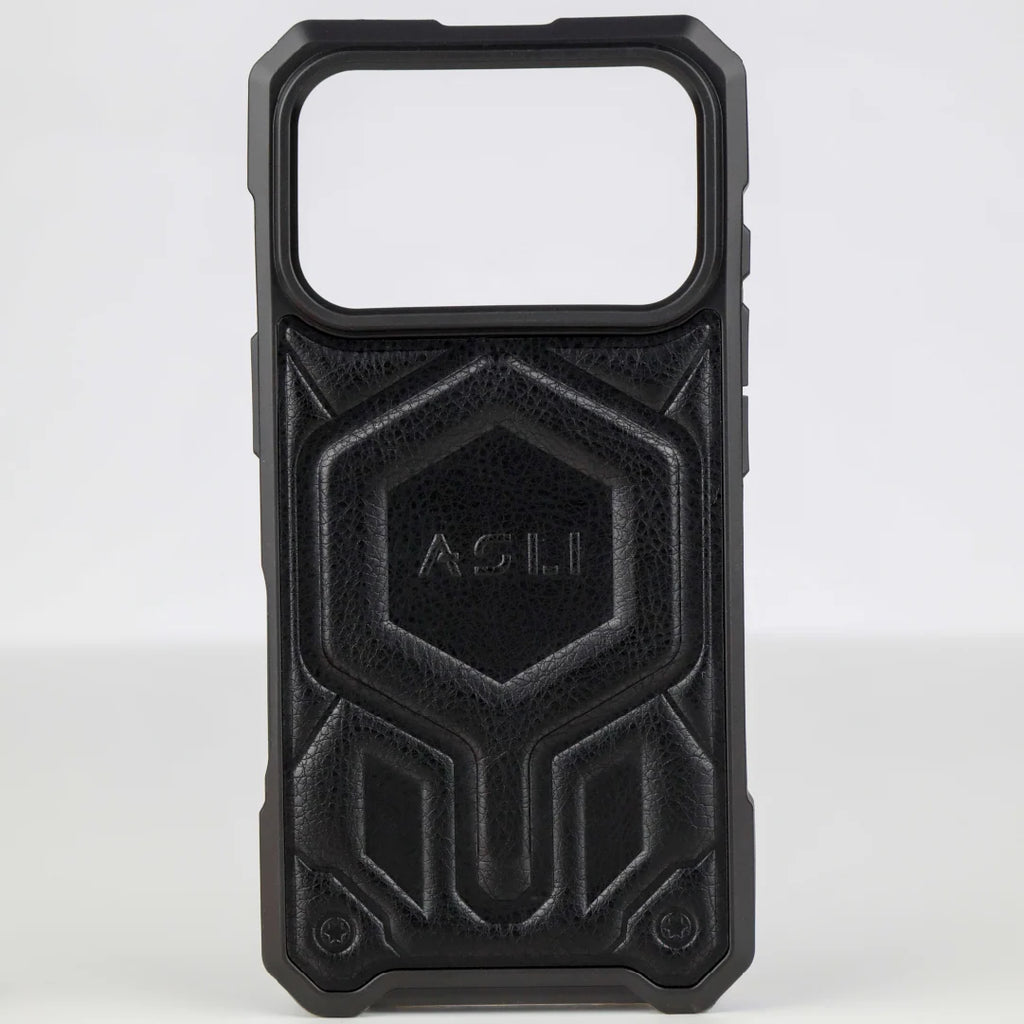 ASLI Leather Hybrid Premium Leather Case With Drop Protection And Heat Dissipation Case For 17 Pro