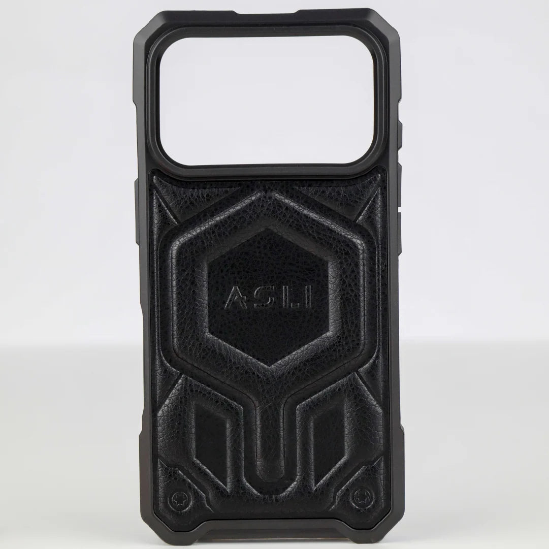 ASLI Leather Hybrid Premium Leather Case With Drop Protection And Heat Dissipation Case For 17 Pro