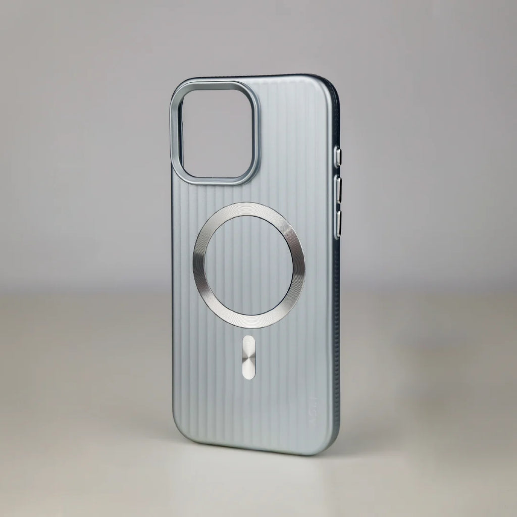 ASLI Corrugared Ridge Premium Metalic Case With Enhanced Camera Protection Case For iPhone 16 Pro