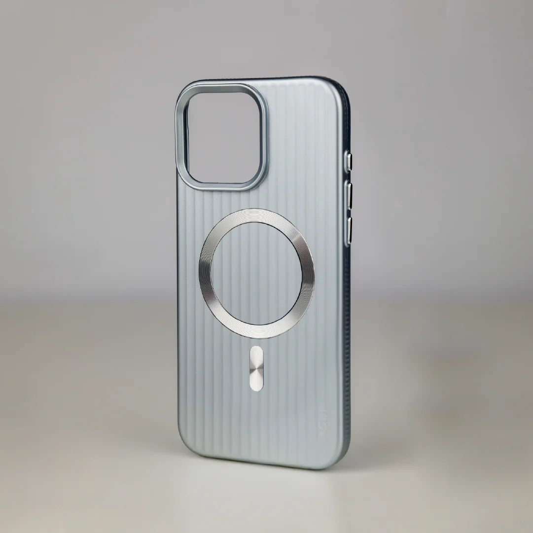 ASLI Corrugared Ridge Premium Metalic Case With Enhanced Camera Protection Case For iPhone 16 Pro