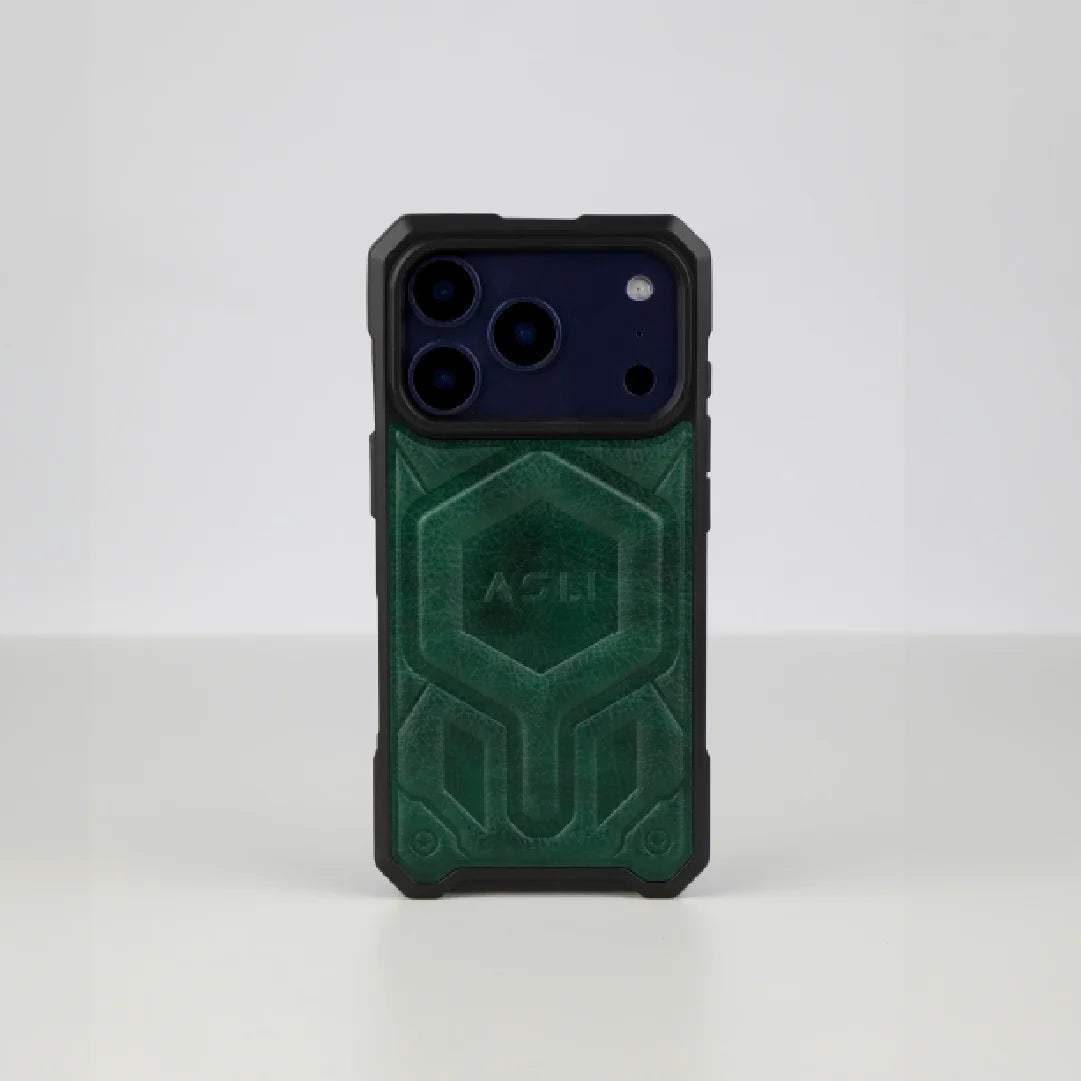 ASLI Leather Hybrid Premium Leather Case With Drop Protection And Heat Dissipation Case For 17 Pro