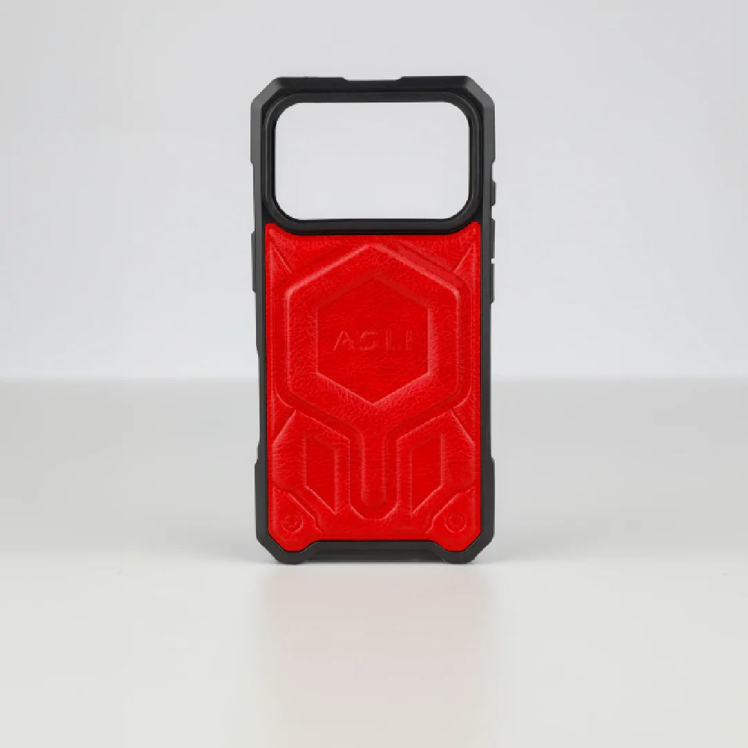 ASLI Leather Hybrid Premium Leather Case With Drop Protection And Heat Dissipation Case For 17 Pro Max